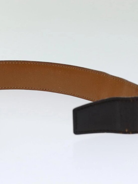 HERMES Constance Belt Leather 35.4"" Dark Brown Auth am5720 - Picture 12 of 15